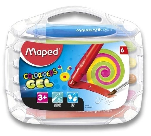 Pastă gel colorată Maped Color'Peps 6 bucăți