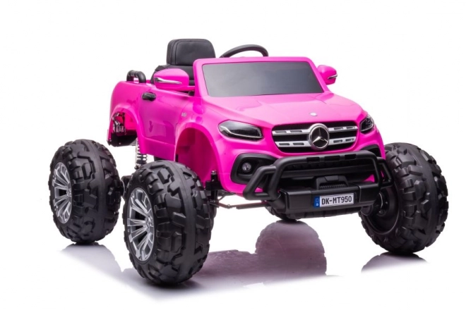 Mașină cu acumulator Mercedes Barbie roz