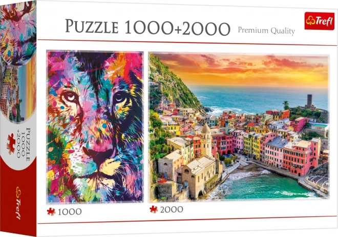 Puzzle TREFL Lev și Harta Italiei