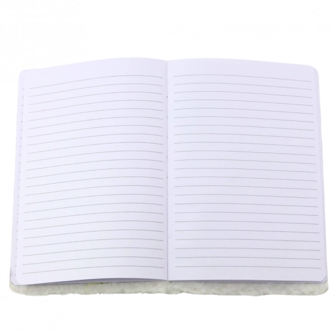 Jurnal pufos cu pasăre cu sclipici