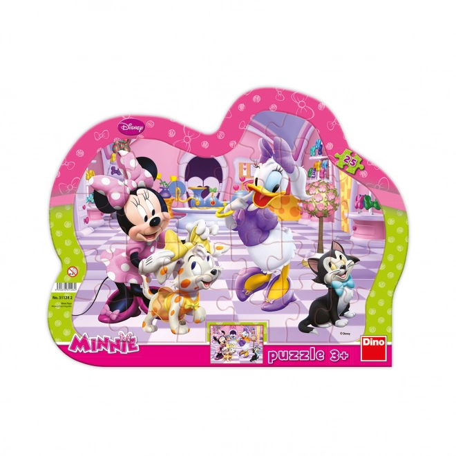 Puzzle cu Minnie și animăluțele 25 de piese