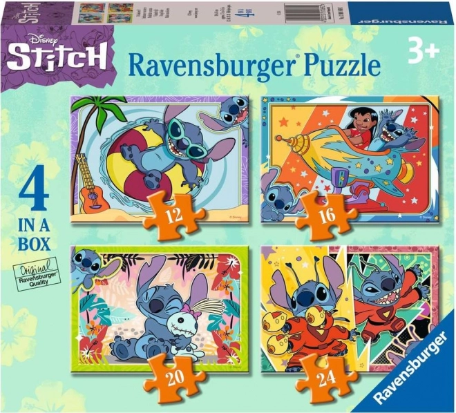 Puzzle Ravensburger Lilo și Stitch 4 în 1