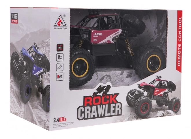 Crawler monster roșu telecomandat 1:16