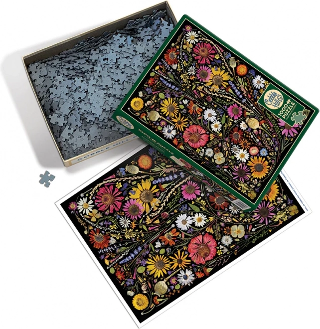 Puzzle Cobble Hill Flori Presate: Fericire 1000 Piese