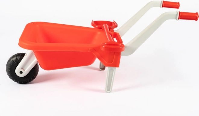 DOLONI Roabă de plastic cu lopăţică - roşu
