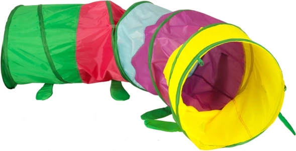 Tunel colorat pentru copii in forma de omida