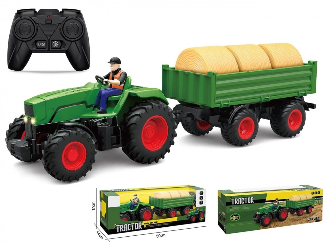 Tractor RC cu remorcă