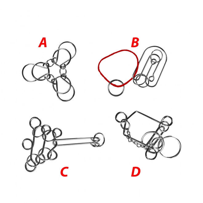 Puzzle metalic