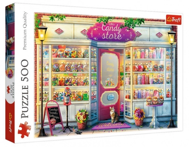 Puzzle magazin cu dulciuri 500 piese