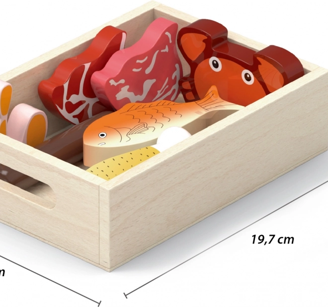 Set de alimente din lemn în dulapuri - VIGA