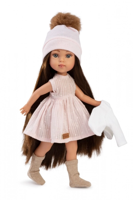 Păpușa realistă Penelope cu corp de vinil complet 34 cm