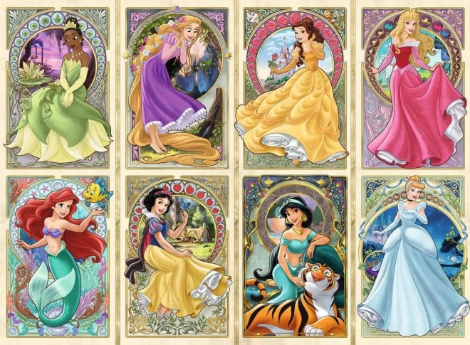 Puzzle Disney Prințese Art Nouveau 1000 piese