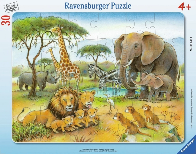 Puzzle cu animale africane 30 piese