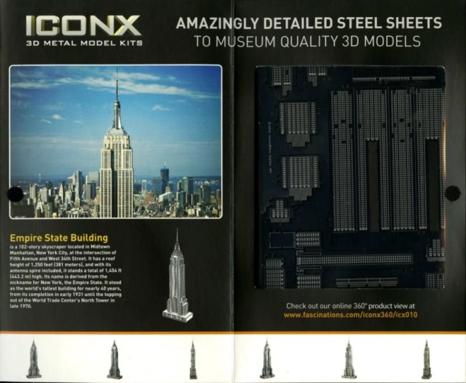 Puzzle metalic 3D Empire State Building
