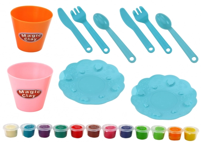 Set mașină de plastilină DIY 36 piese