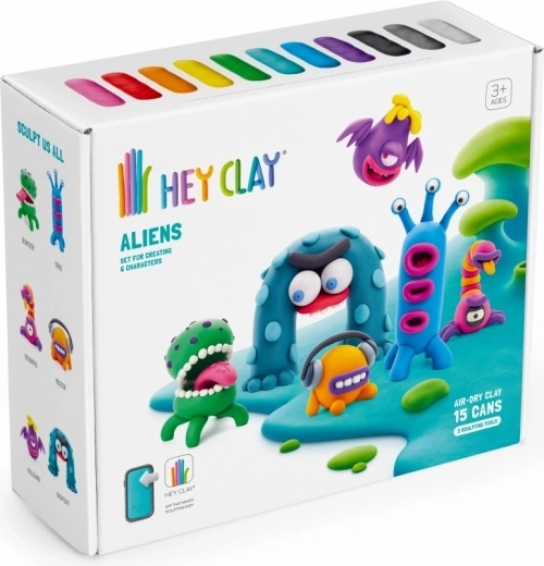 15 culori de plastilină ușoară, care se întărește la aer