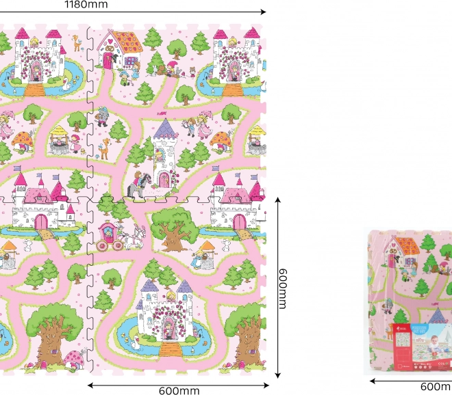 Blocuri moi Prințesă 60 x 60 cm set 4 bucăți