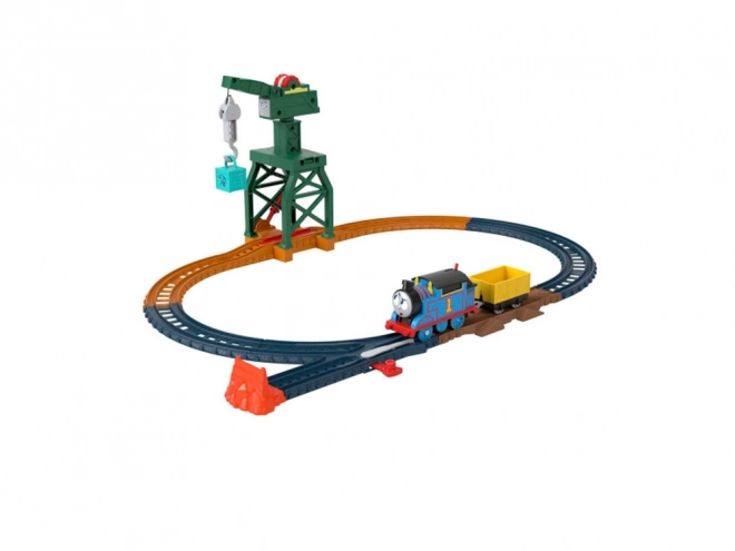 Set complet locomotive Thomas și prietenii cu macara