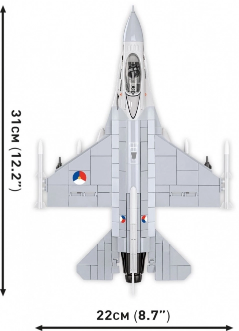 Set Avion F-16 Fighting Falcon din 425 Cărămizi