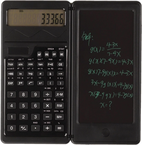 Calculator științific cu alimentare solară și bloc LCD