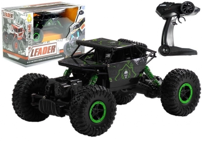 Mașină teleghidată verde 1:18