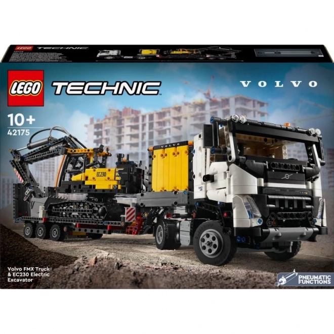 Camion Volvo FMX și excavator electric Volvo EC230