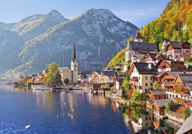 Puzzle 500 piese Hallstatt, Austria