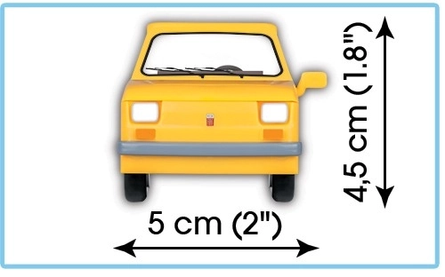 Set de construcție 71 piese Fiat 126P