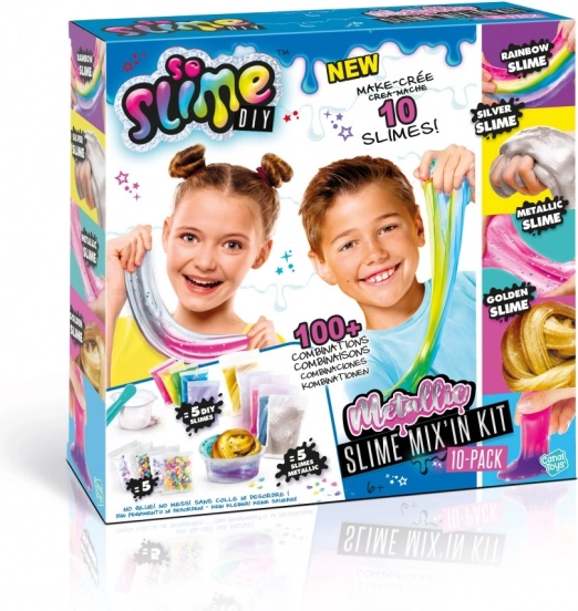 Kit Metalic de Fabricare Slime So Slime 10 buc