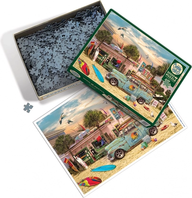 Puzzle Cabana Surferului 1000 bucăți de la Cobble Hill