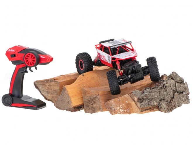 Mașină cu telecomandă RC Rock Crawler HB 2.4GHz 1:18 albastru – Roșu