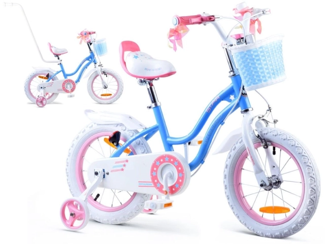 Bicicletă pentru fete Royalbaby Star Girl albastră – Albastră