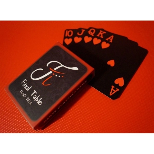 Carti de joc Final Table pachet negru