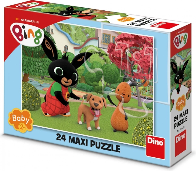 puzzle maxi 24 piese Bing cu câine