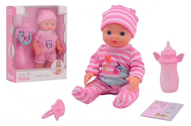 Păpușă Baby Rose care face pipi 17 cm