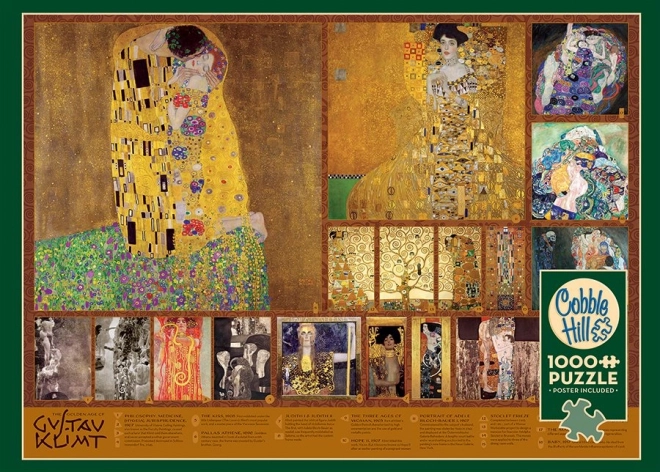 Puzzle vârsta de aur a lui Gustav Klimt 1000 de piese