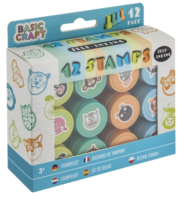 Ștampile Vesele Basic Craft auto-colorante 12 buc