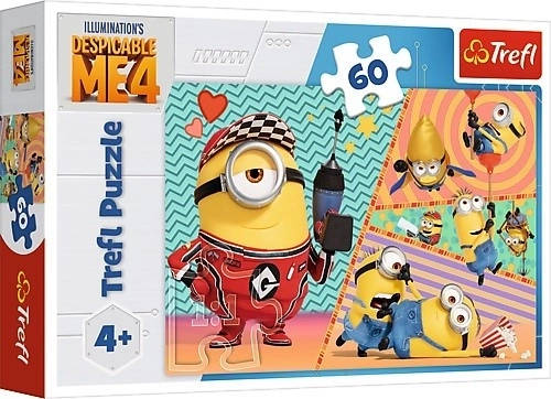 Puzzle 60 de piese Minionii Veseli