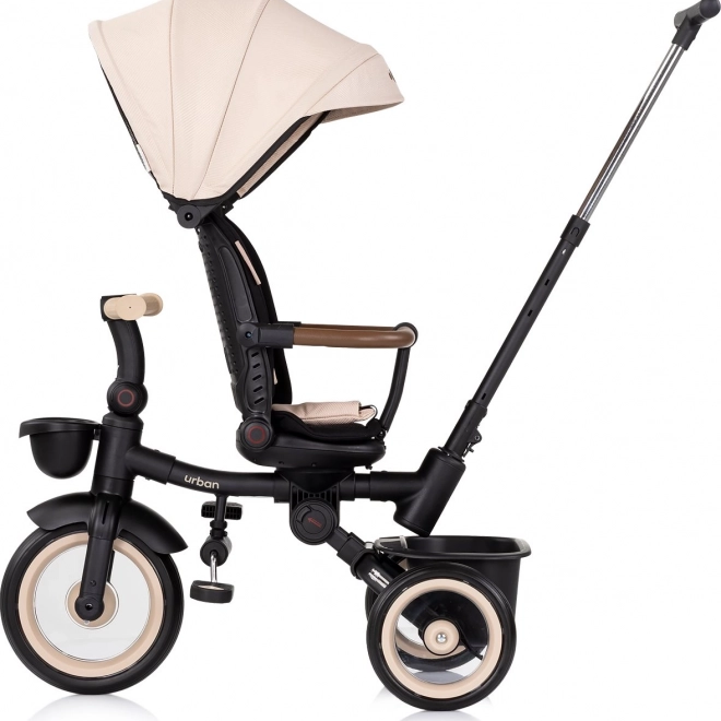 Tricicletă Chipolino cu acoperiș Urban 2v1 Biscotta
