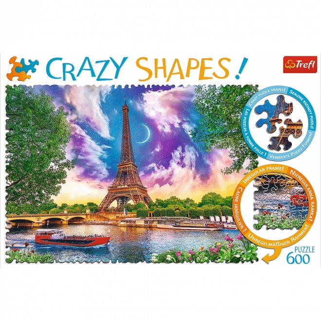 Puzzle Trefl Crazy Shapes 600 piese - Cerul deasupra Parisului