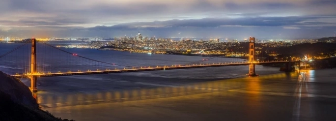Puzzle panoramic Podul Golden Gate, San Francisco 1000 de piese