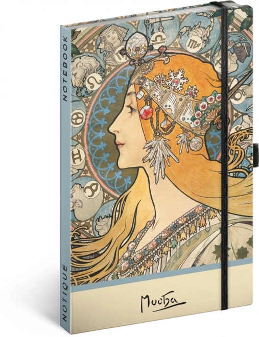 notițe Alfons Mucha – Zodiac, tețate