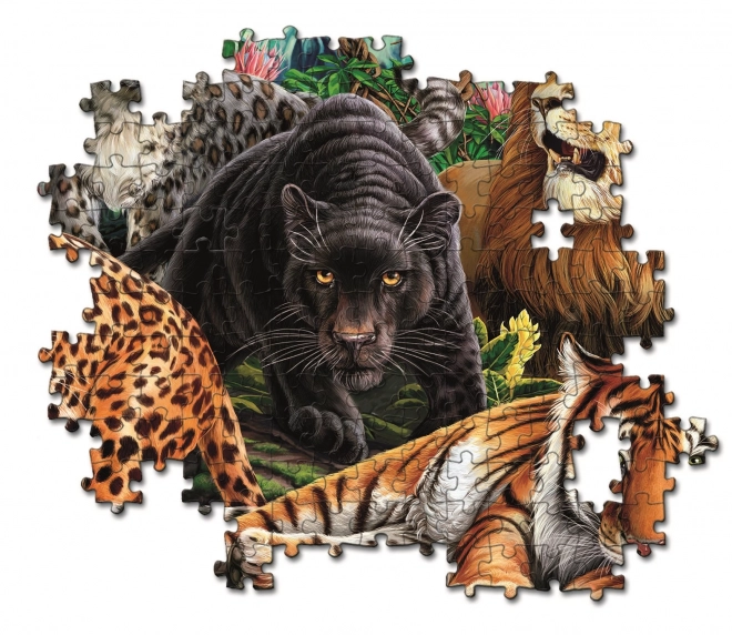 Puzzle 500 piese Calitate Înaltă, Pisici Sălbatice