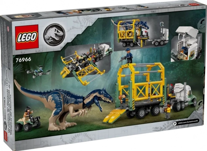 Camion de transport pentru Allosaurus LEGO Jurassic World