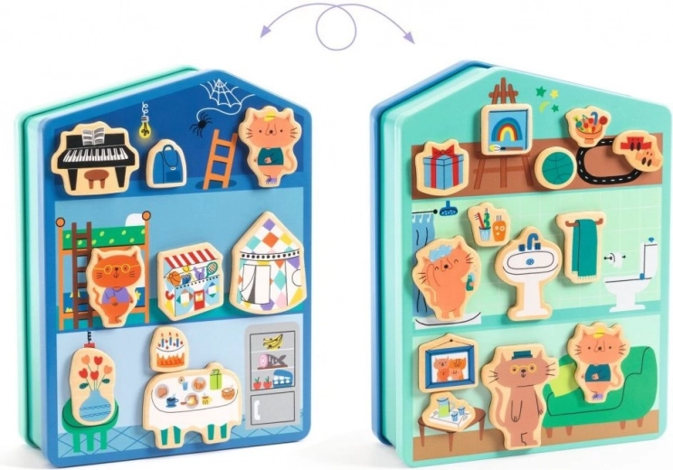 Căsuță magnetică cu două fețe