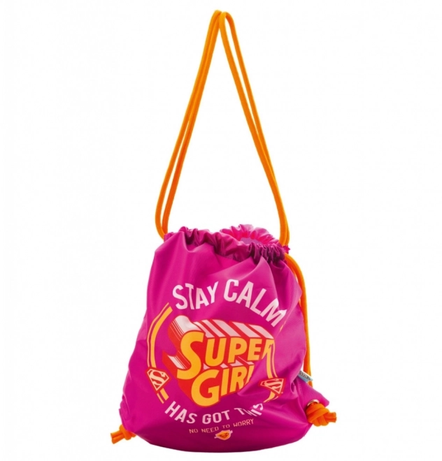 sac pentru sneakers supergirl