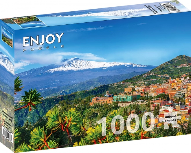 Puzzel Sicilie cu Etna si Taormina 1000 piese