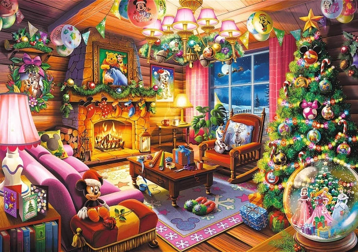 Puzzle Trefl Premium Plus Disney Căsuța de Crăciun 1000 piese