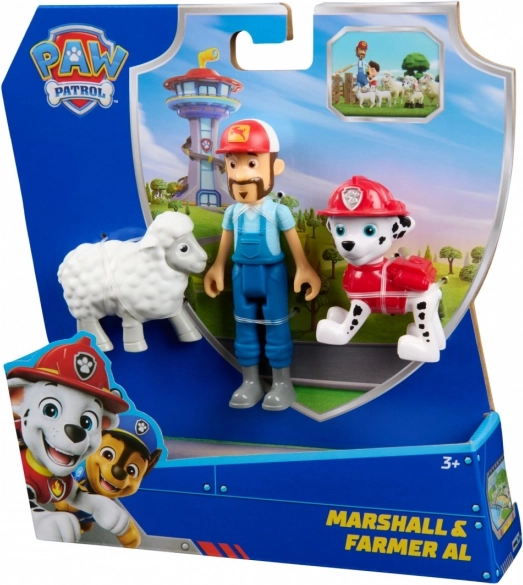 Set figurine Marshall și Fermierul Al - Patrula Cățelușilor
