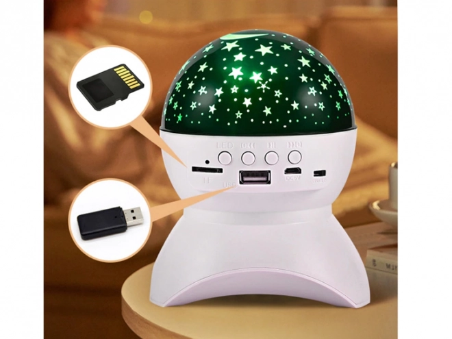 Proiector de lumină stelară cu muzică bluetooth